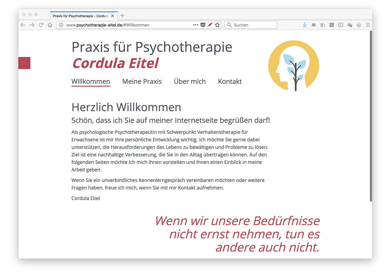 Psychotherapie Cordula Eitel gestaltungswillen