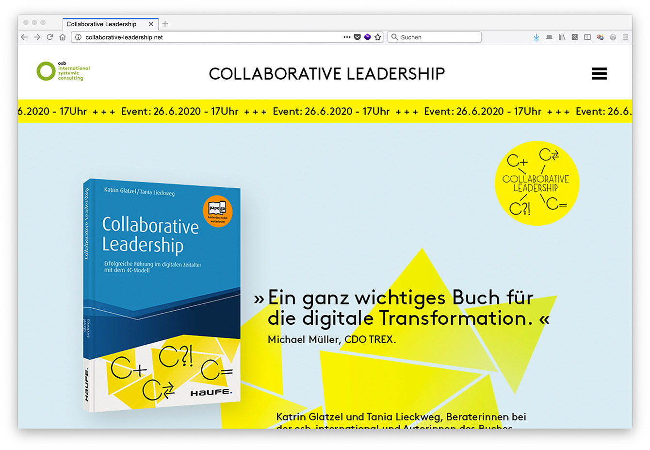 Collaborative Leadership Webseite gestaltungswillen